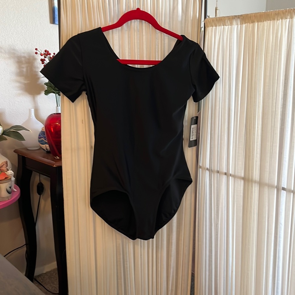 Theatricals Classwear Body Suit size Large Black NWT 💃